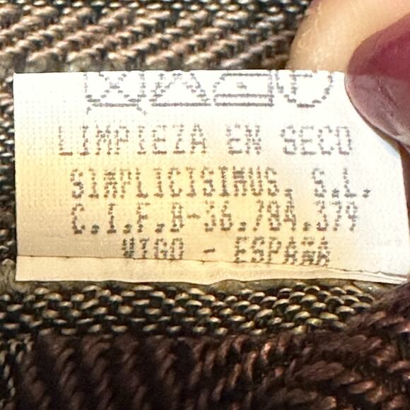 Michel Axel Men's Blazer Sport Coat Size 52 Vintage Brown Green Striped Euro Y2K - Picture 9 of 9